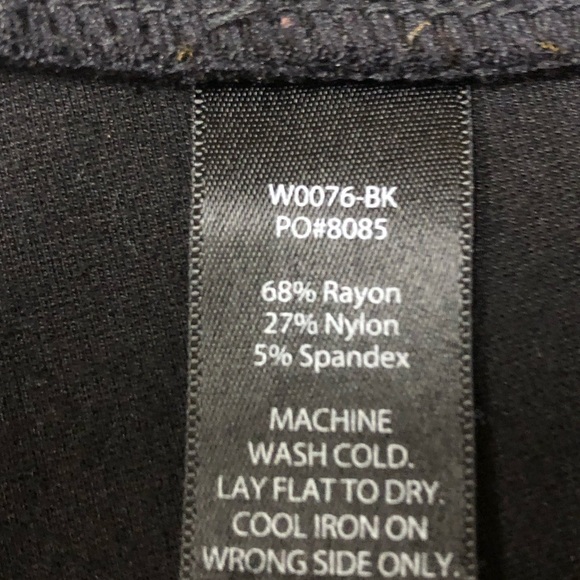 Betabrand Black Classic Straight Leg Dress Pants Size M Petite - Picture 4 of 6